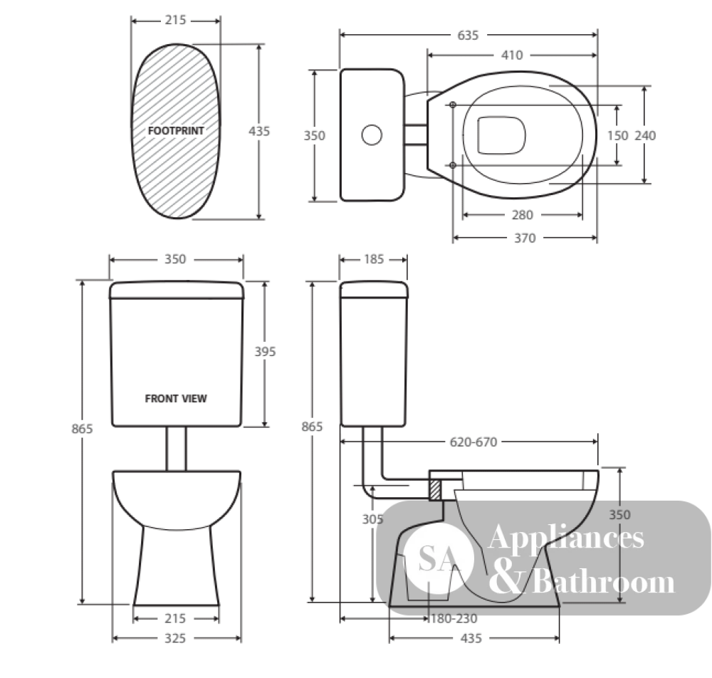 Fienza K001J Stella Junior Adjustable Link Suite - Adjustable Link Suite
