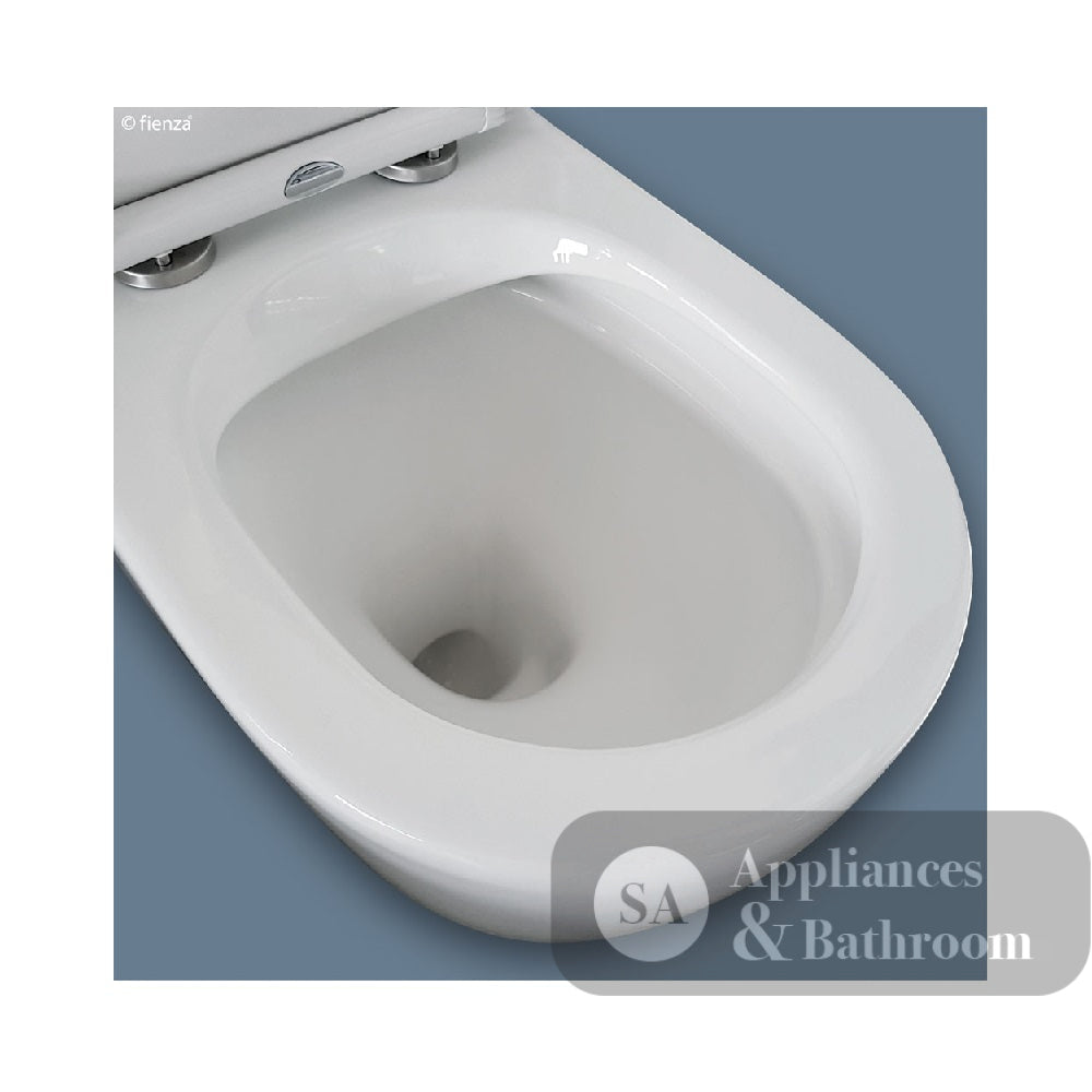 Fienza K011A-2 Alix Extended Height S Trap 90-160 Slim Seat Toilet White - Toilet Suites