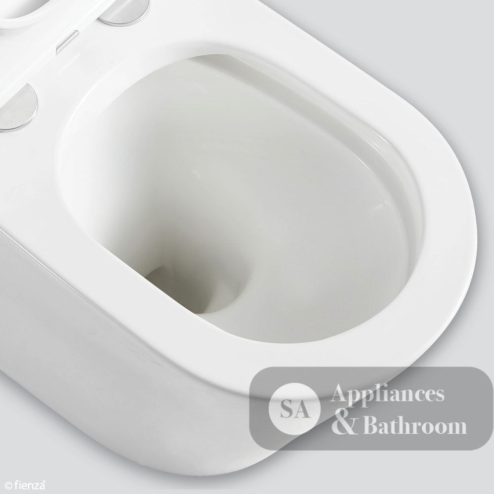 Fienza K021B Kaya S Trap 160-230mm Back to Wall Toilet White - Toilet Suites
