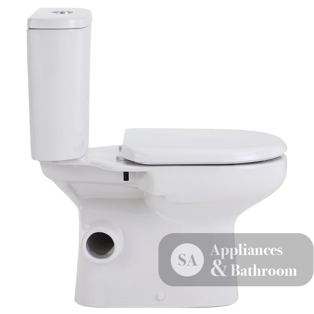 Fienza K026L Petra Close-Coupled Toilet Suite Left Skew Trap Gloss White - Closed Coupled Suites