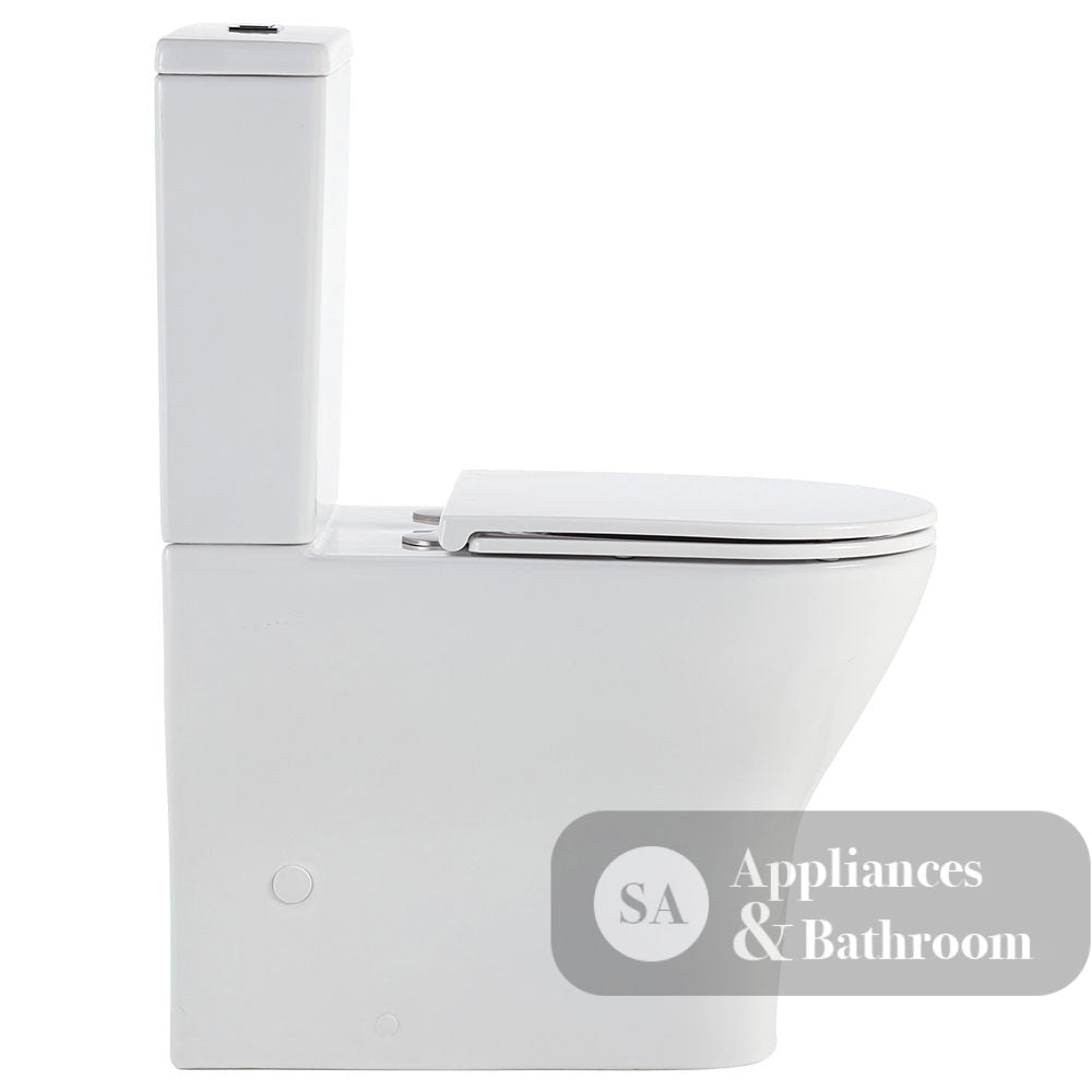 Fienza K028GEB-2 Tono Toilet Suite Slim Seat S-Trap 160-230mm Gloss White - Toilet Suites
