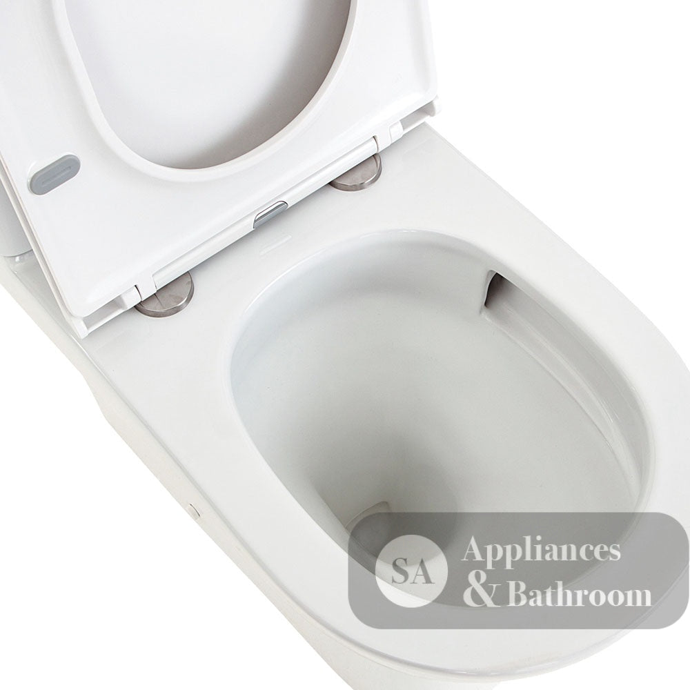 Fienza K028GEB-2 Tono Toilet Suite Slim Seat S-Trap 160-230mm Gloss White - Toilet Suites