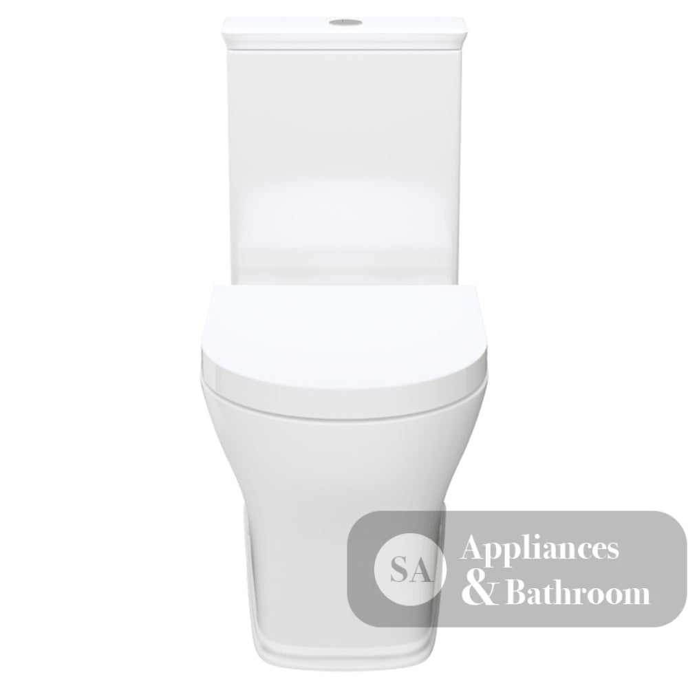 Fienza K031A Lillian Tornado Back to Wall Toilet Suite S Trap 90-160mm R&T Cistern Thick Seat Gloss White - Toilet