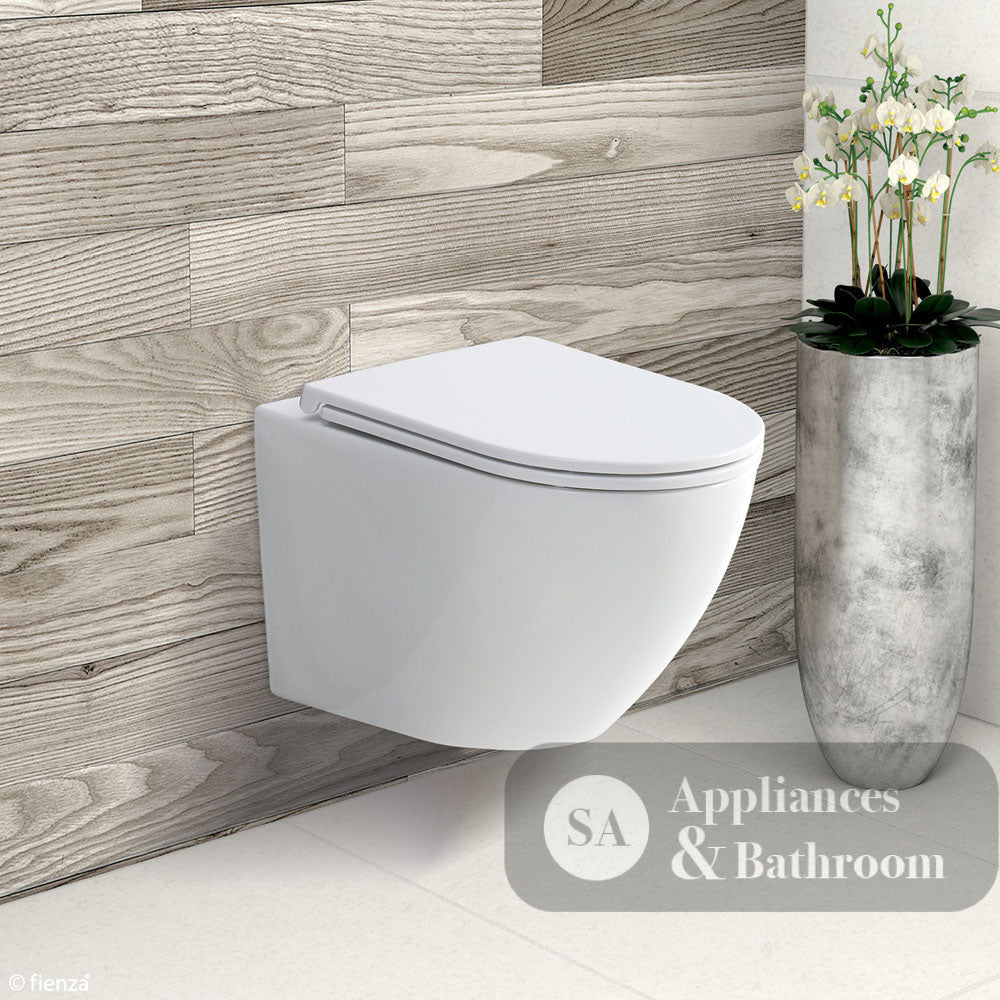 Fienza K2376MW-PS Koko Matte White Wall-Hung Toilet Suite - In Wall Toilets