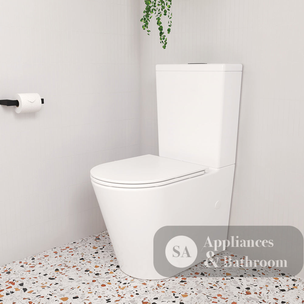 Fienza K314A-2 Aluca Tornado Flush Back-to-Wall Toilet Suite - Slim Seat - Toilet Suites