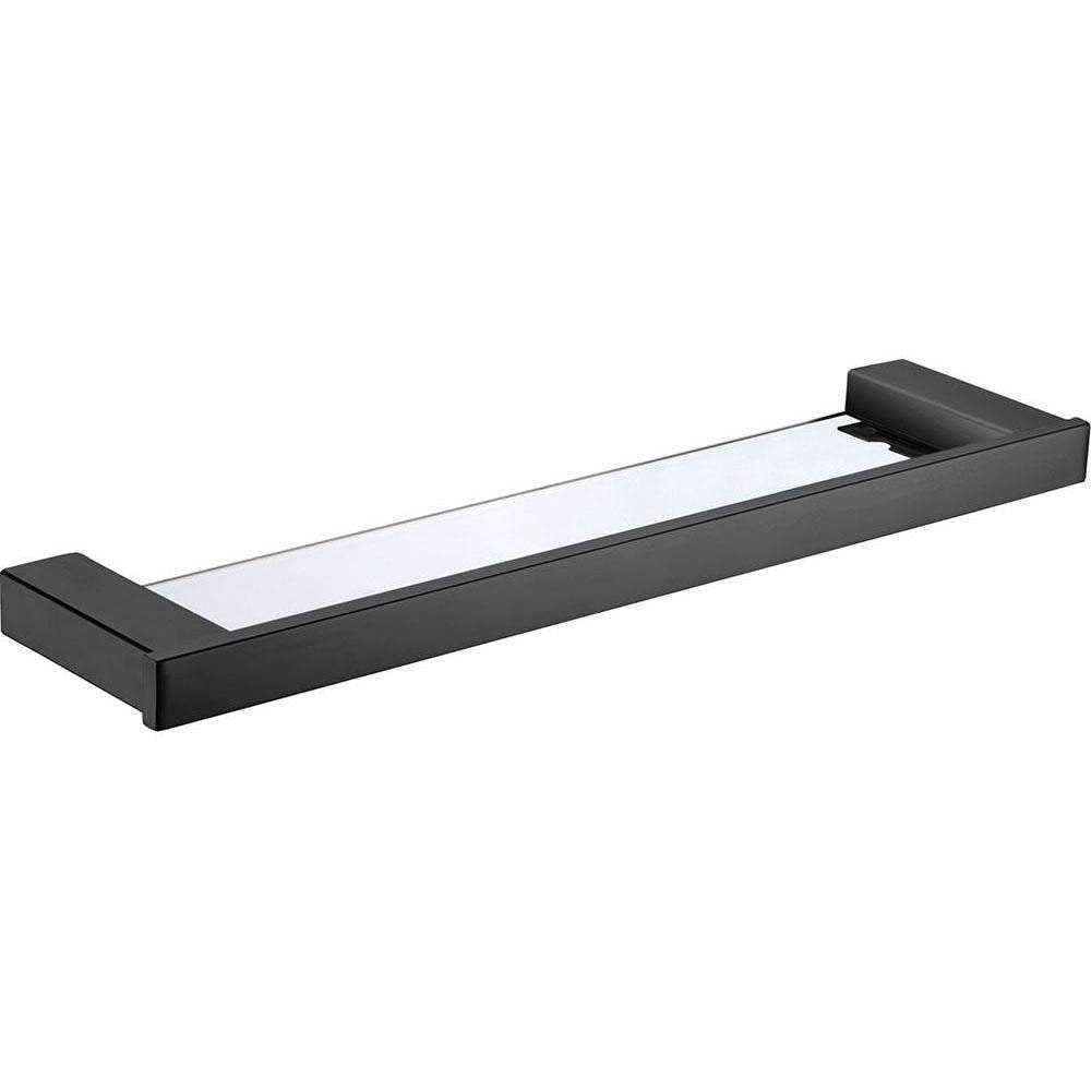 Fienza Koko 510mm Glass Shelf Black 85007 - SHELVES