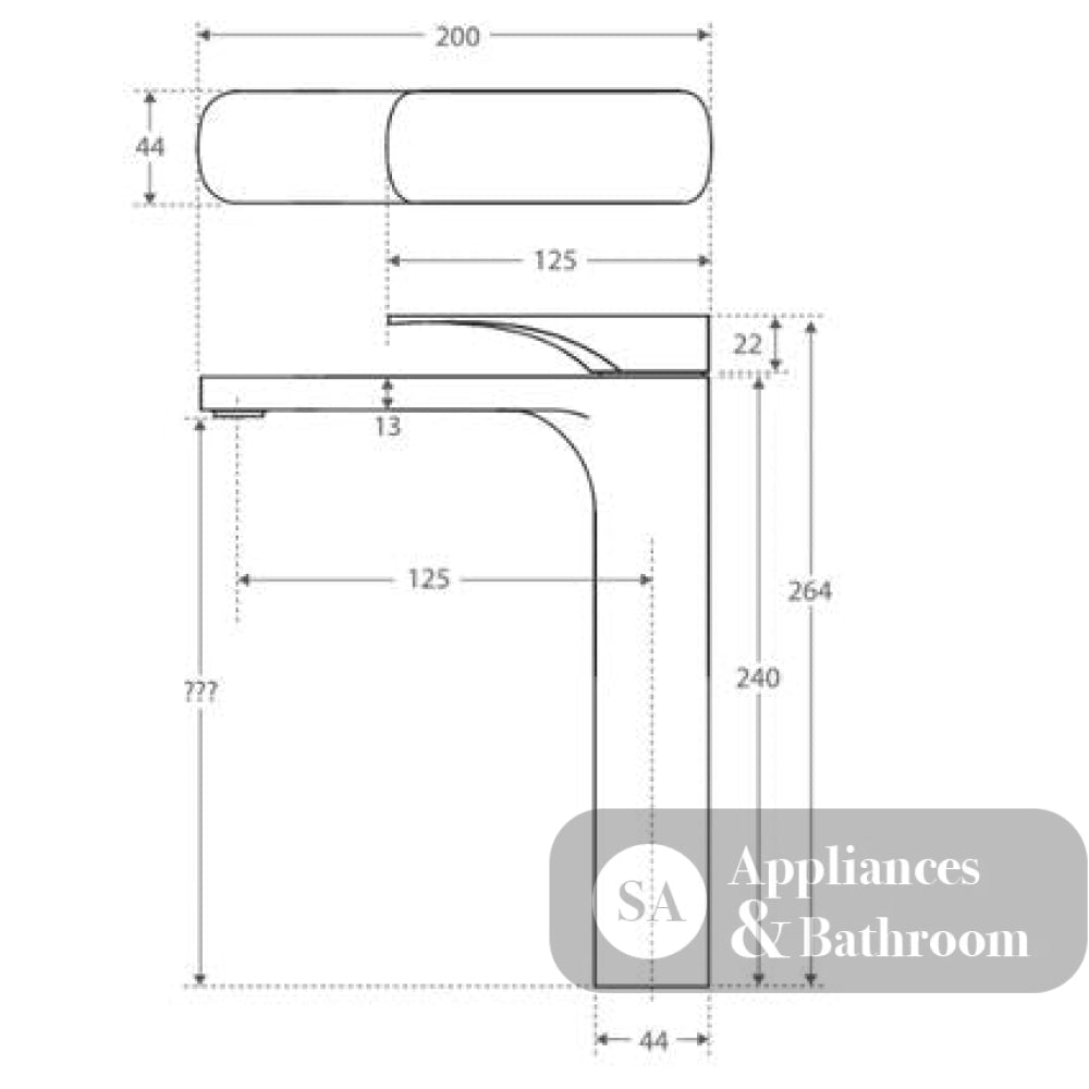 Fienza Luciana Tall Basin Mixer Chrome 226107 - Basin Mixer