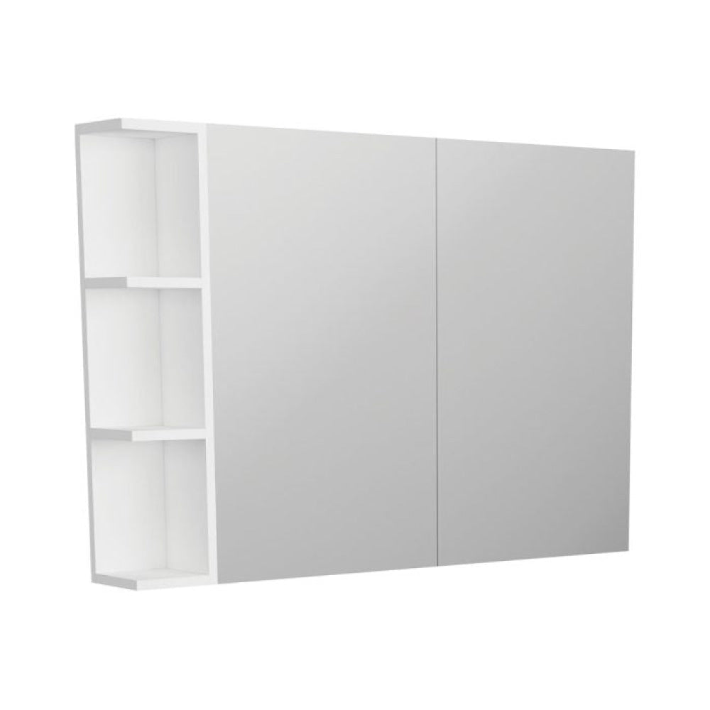 Fienza PS105 Pencil Edge 900 Mirror Cabinet 1 Side Shelf - Mirrors & Cabinets