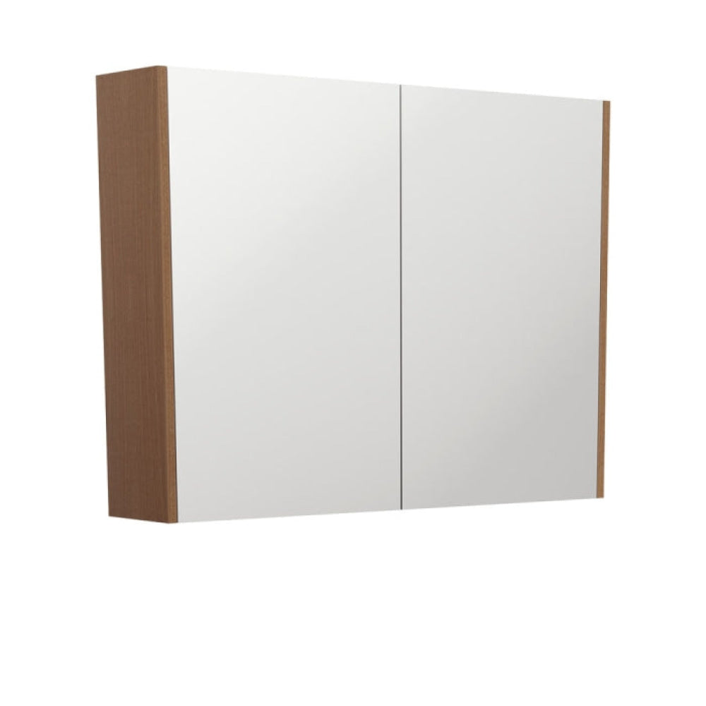 Fienza PSC900WA 900 Mirror Cabinet with Walnut Side Panels - Mirrors & Cabinets