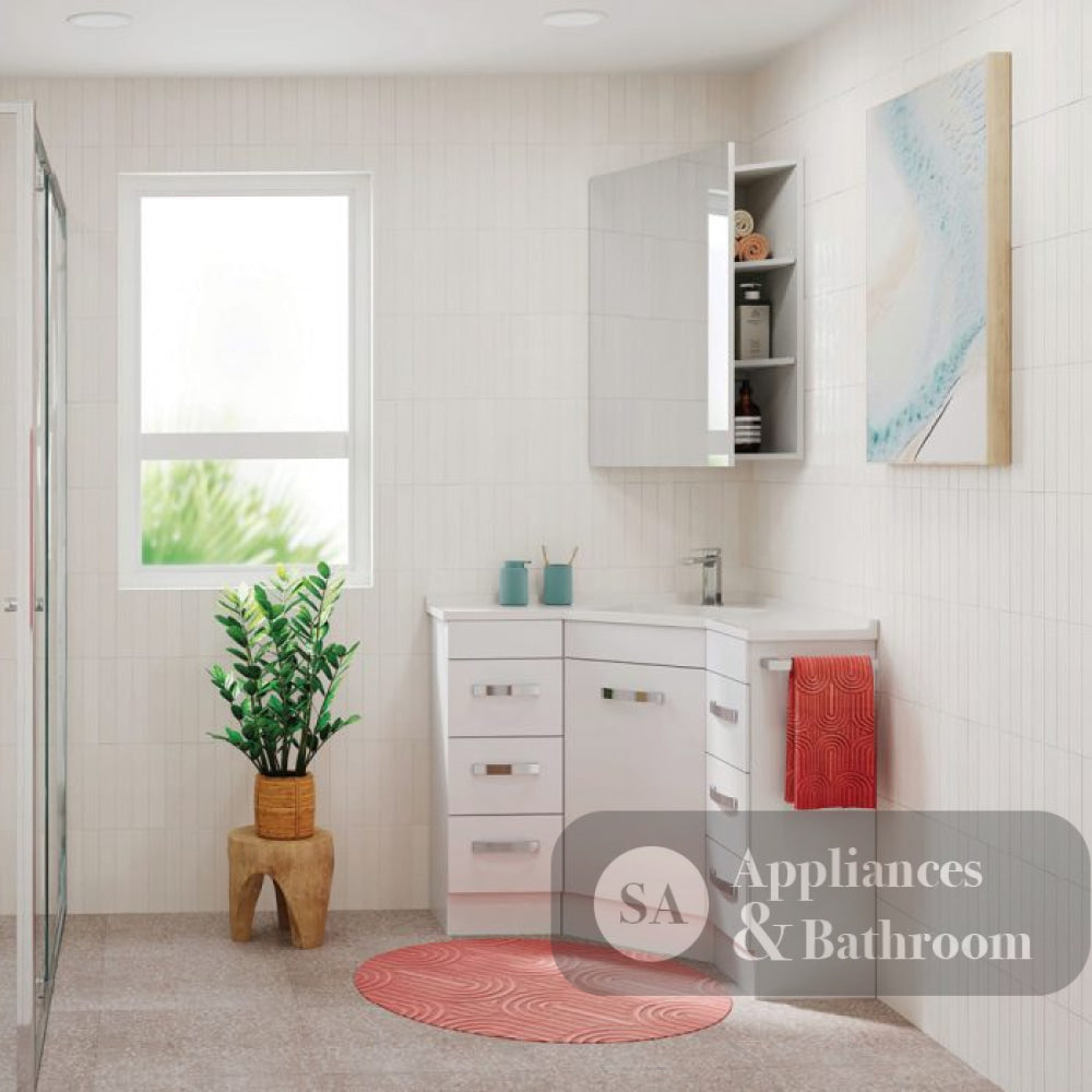 Fienza PSH6080 Corner Mirror Cabinet - Mirrors & Cabinets