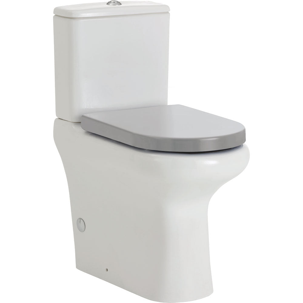 Fienza Rak Compact Back-to-Wall Suite - Grey Seat - Back to Wall Suites
