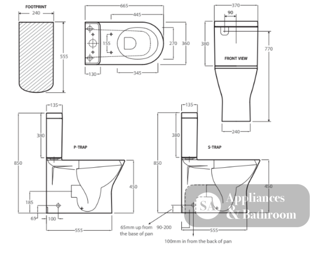 Fienza Rak Resort Back-to-Wall Suite Bottom Inlet - Back to Wall Suites