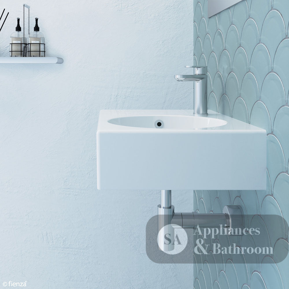 Fienza RB039R-1 Reba Right Bowl Wall Basin One Tap Hole - Basins