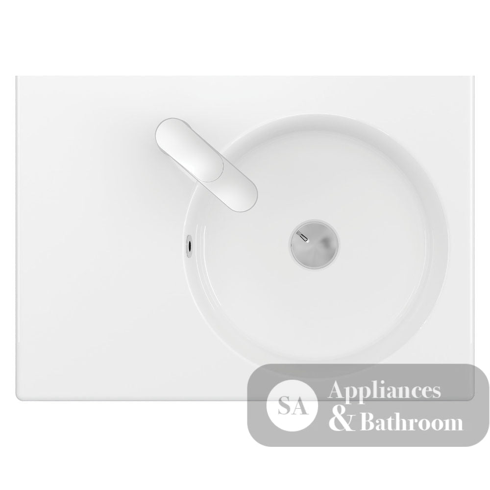 Fienza RB039R-1 Reba Right Bowl Wall Basin One Tap Hole - Basins