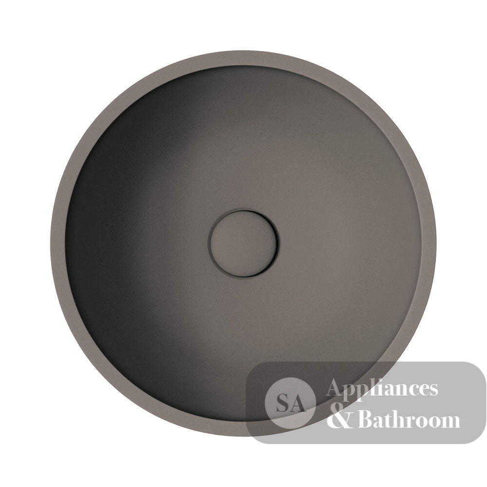 Fienza RB074 Alba Round Concrete Above Counter Basin Warm Grey - Basins