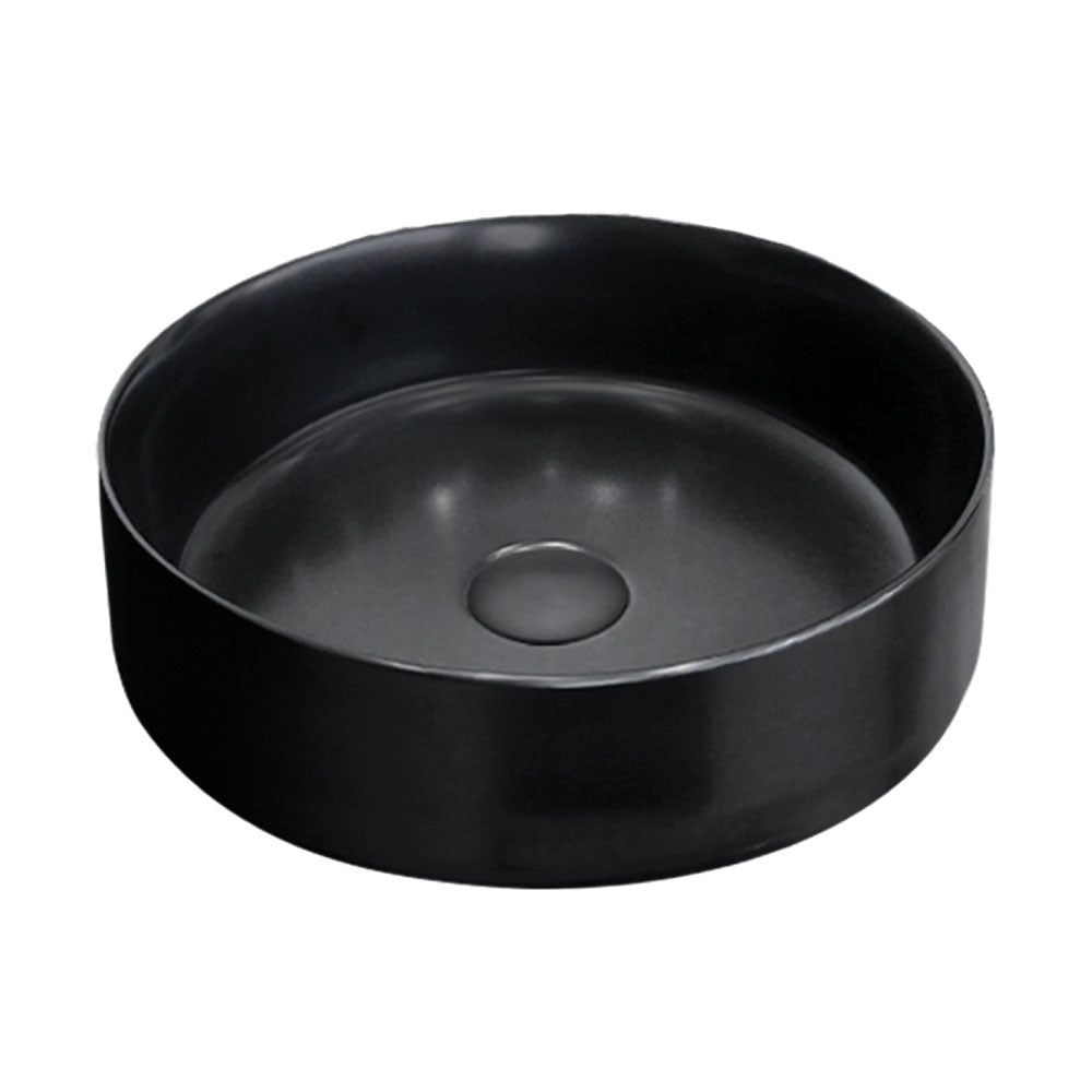 Fienza RB3134B Reba Above Counter Ceramic Basin Matte Black - Basins