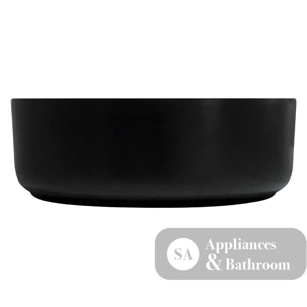 Fienza RB3134B Reba Above Counter Ceramic Basin Matte Black - Basins