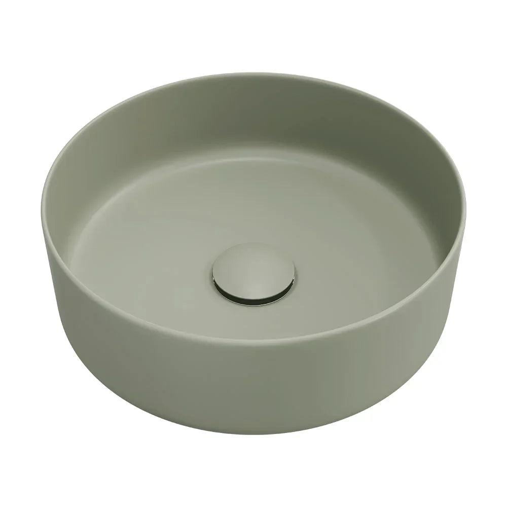 Fienza RB3134MG Reba Above Counter Ceramic Basin Olive - Basins