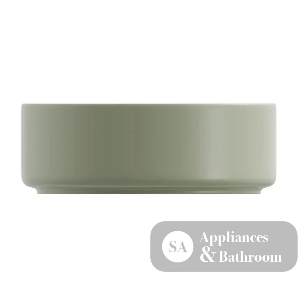 Fienza RB3134MG Reba Above Counter Ceramic Basin Olive - Basins
