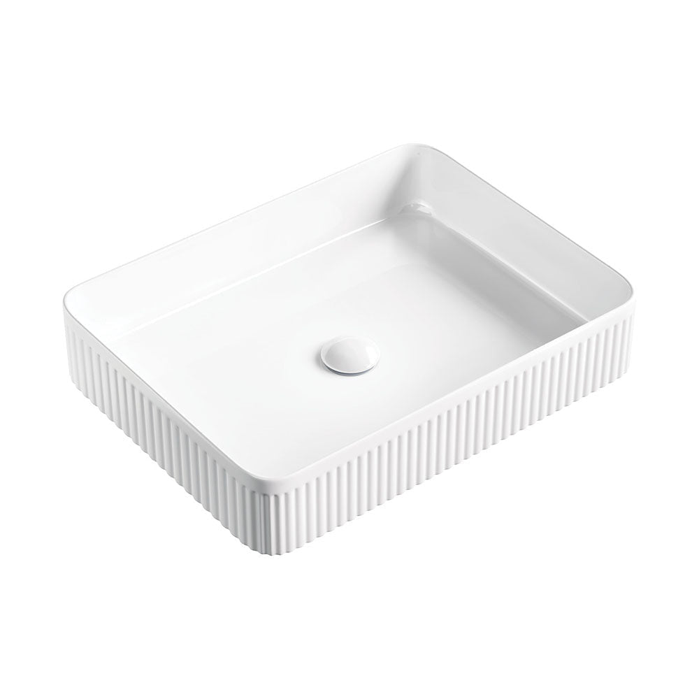 Fienza RB467 Eleanor Rectangular Above Counter Basin White - Basins