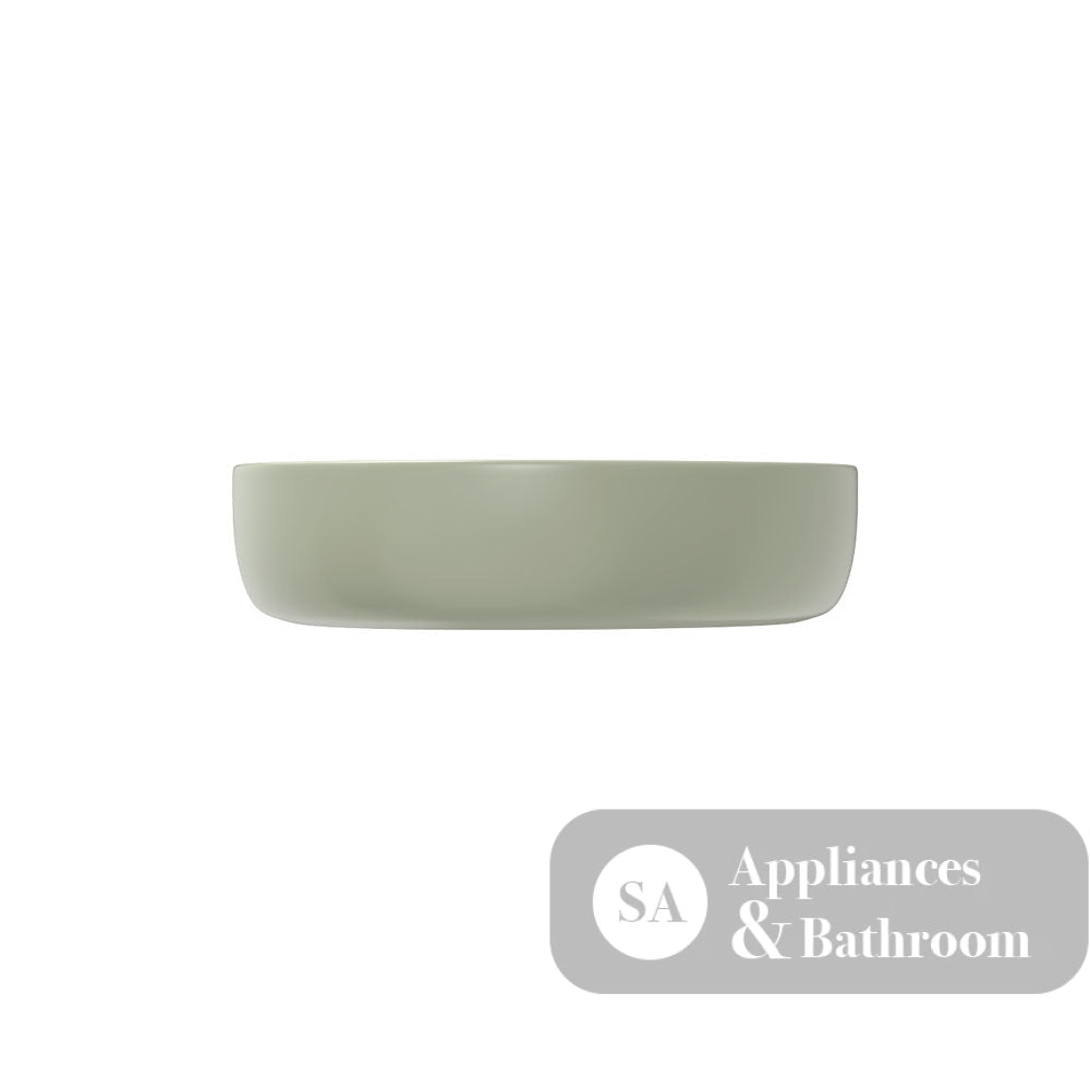 Fienza RB486MG Pebble Small Above Counter Basin Matte Olive - Basins