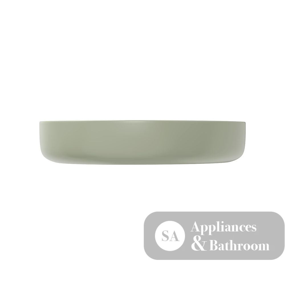 Fienza RB487MG Pebble Medium Above Counter Basin Matte Olive - Basins