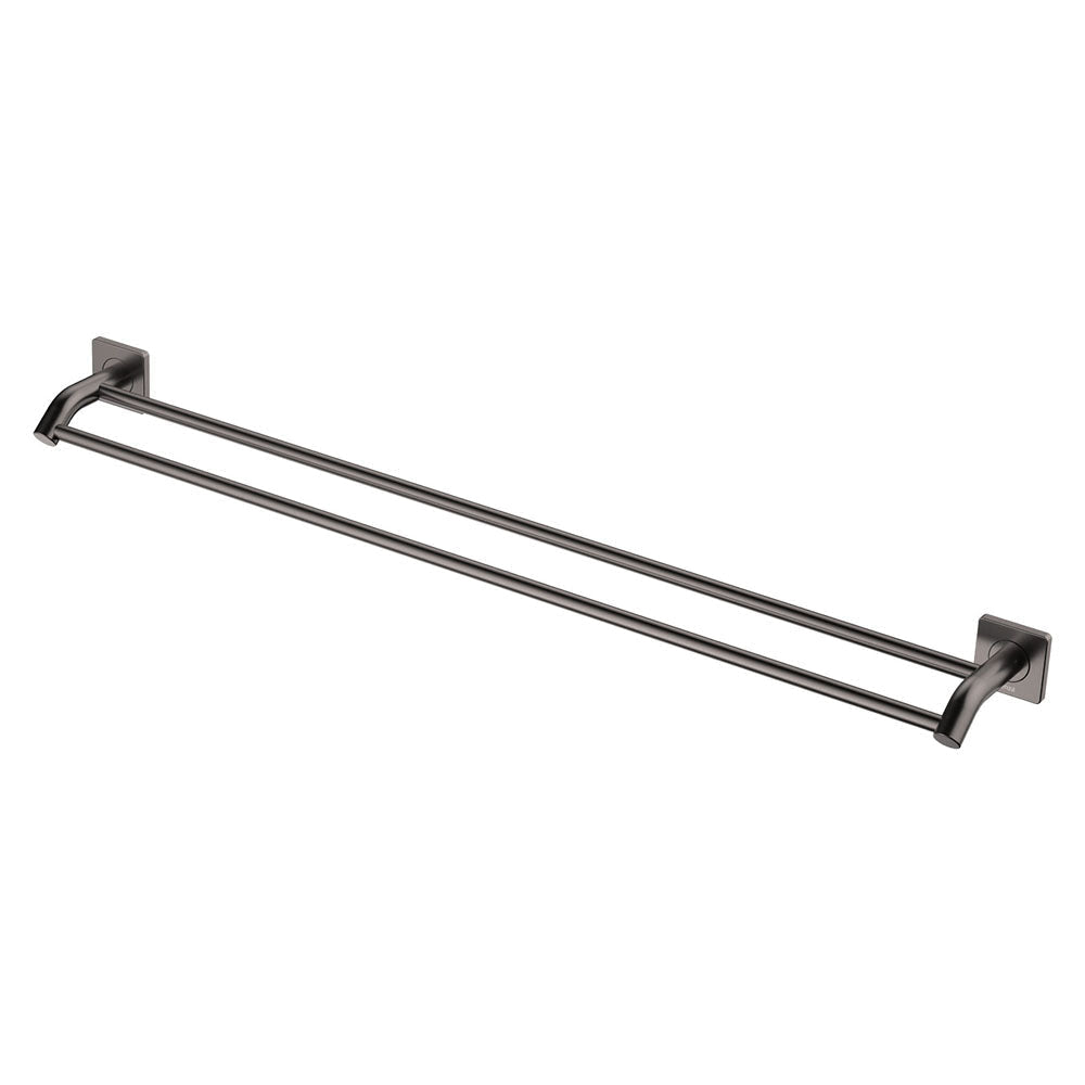 Fienza Sansa 900mm Double Towel Rail - Gunmetal Grey - Double Towel Rail