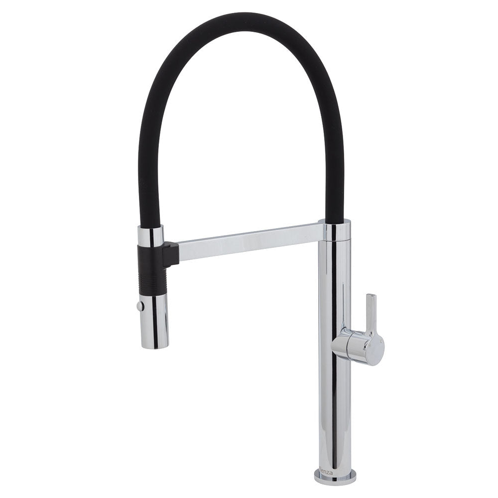 Fienza Sansa Pull Down Sink Mixer - Chrome - Chrome - Kitchen Mixer Taps
