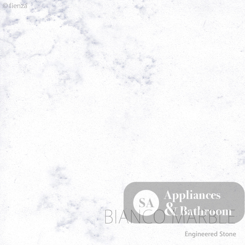 Fienza Sarah 900Mm Si90C Bianco Marble Vanity Unit Fingerpull With Kickboard White - Special Order