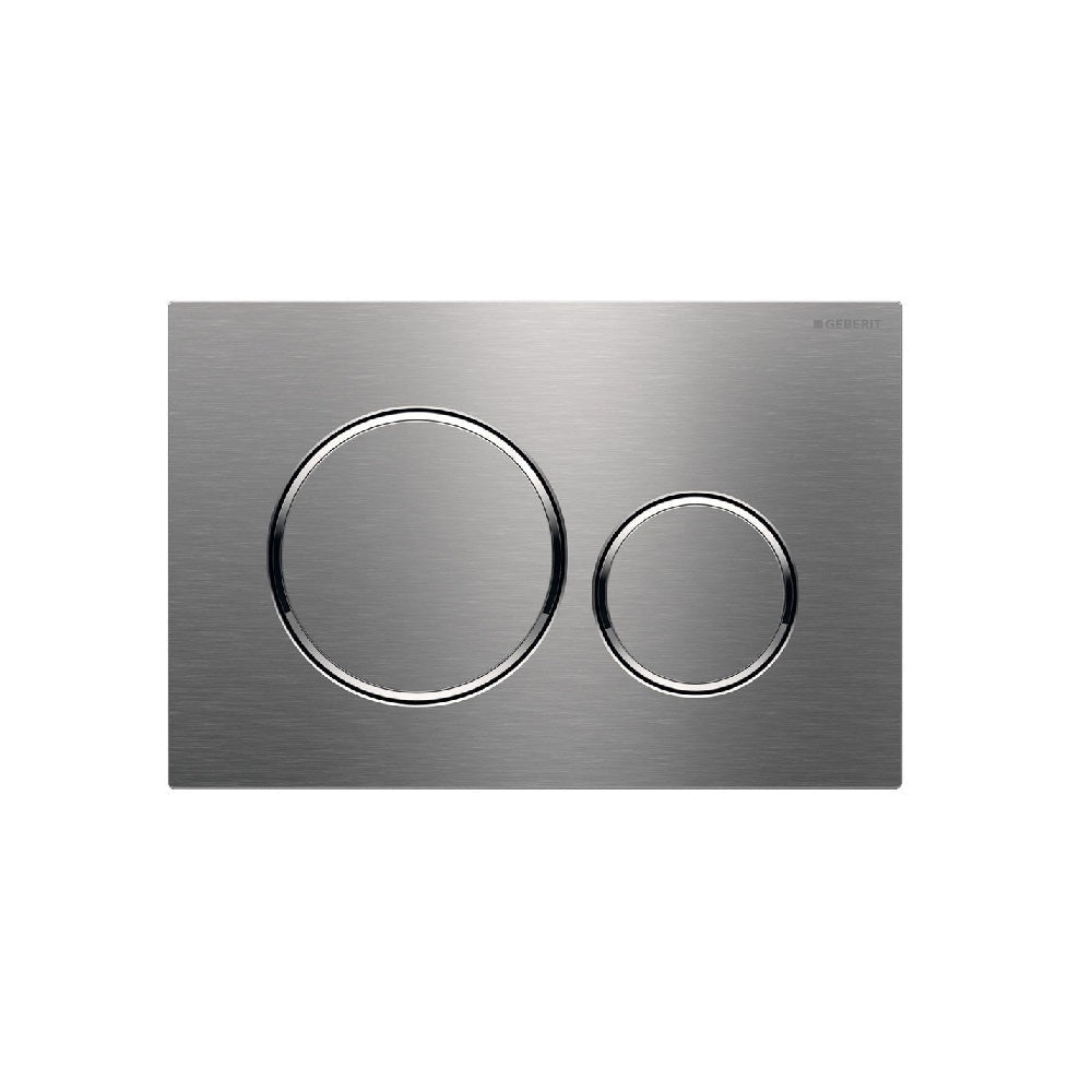 Fienza SIG20-BSS Round Flush Buttons for Geberit Sigma 20 Brushed Stainless Steel - Toilet Cisterns & Buttons