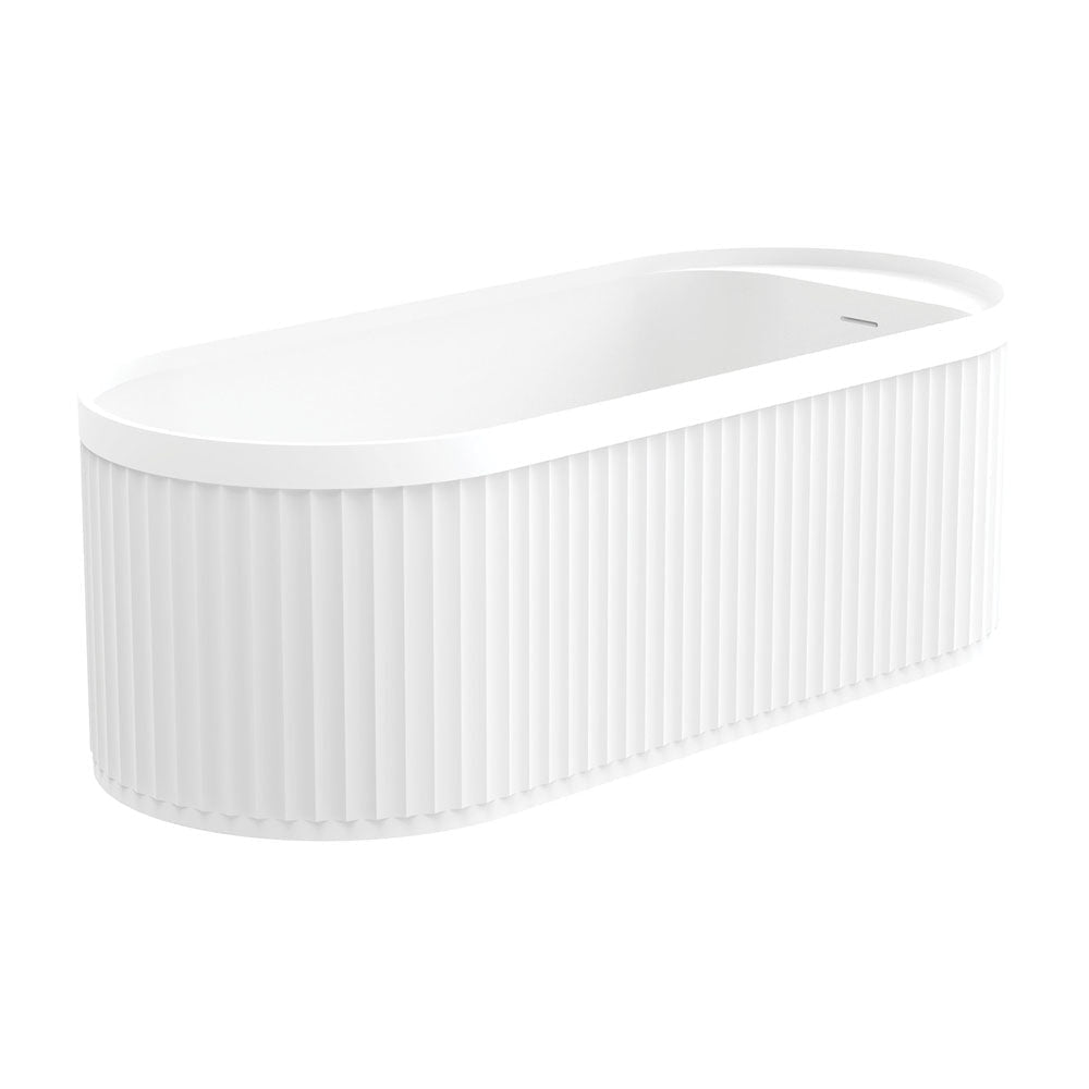 Fienza ST20-1700 Minka Solid Surface Bath 1700mm Matte White - Freestanding Bath