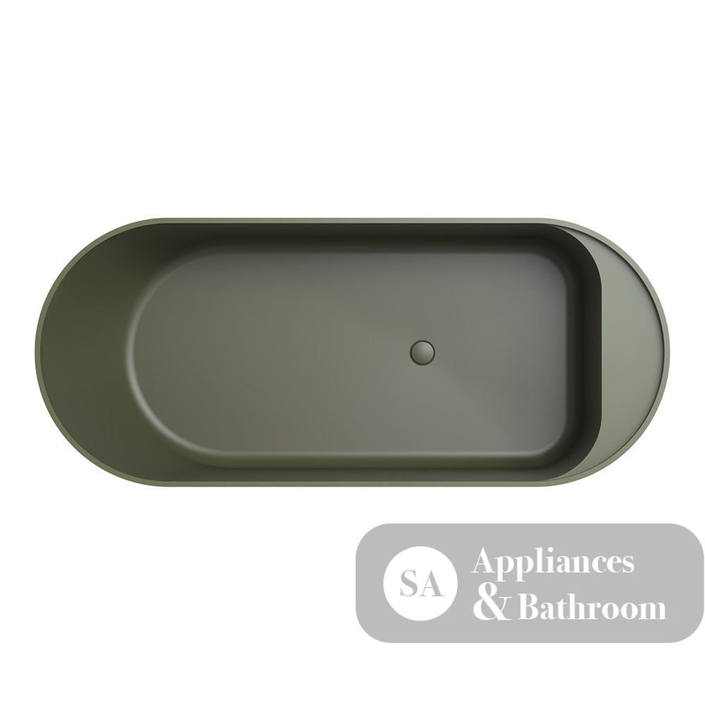 Fienza ST20-1700F Minka Solid Surface Bath 1700mm Forest - Freestanding Bath