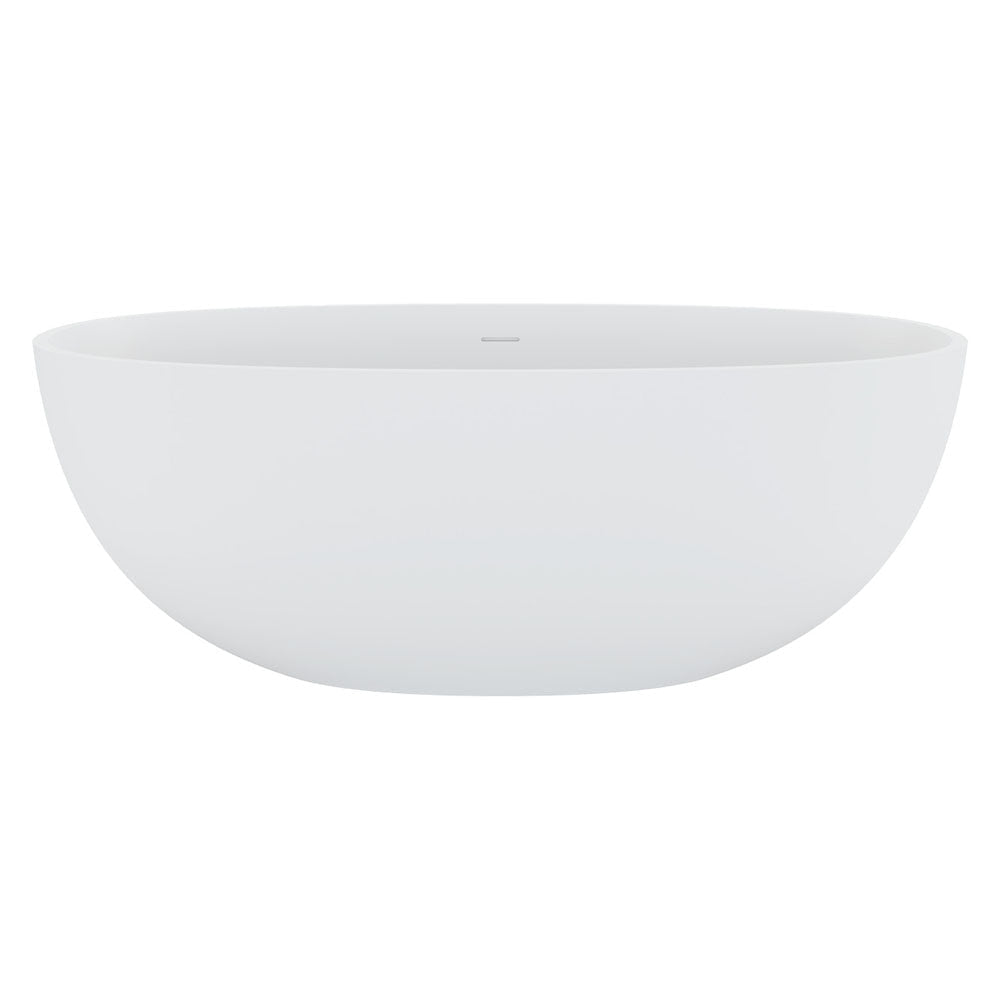 Fienza ST28-1650 Sasso Freestanding Stone Bath 1650mm Matte White - Freestanding Bath