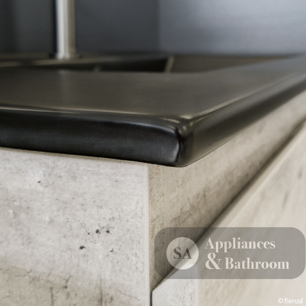 Fienza Tclb90Sr 900Mm Dolce Matte Black Scandi Oak Wall Hung Vanity Right Drawers - Special Order