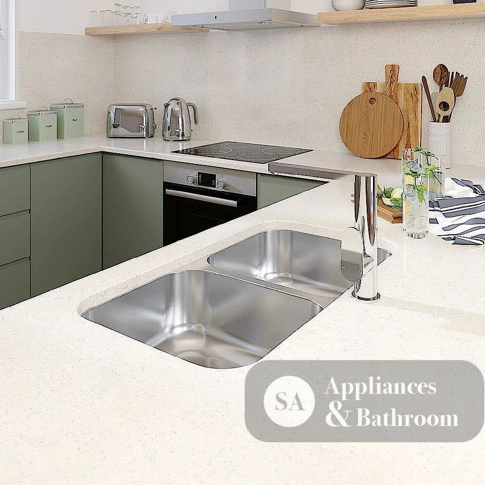 Fienza Tiva 68109 Stainless Steel Double Kitchen Sink - Special Order Undermount Sinks