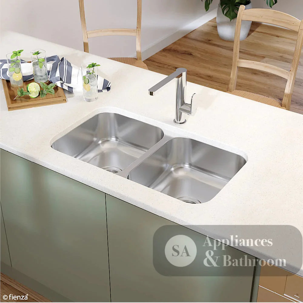 Fienza Tiva 68109 Stainless Steel Double Kitchen Sink - Special Order Undermount Sinks