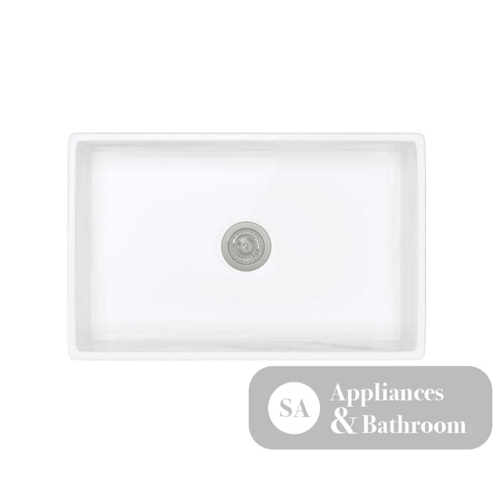 Fienza Winston 68703 Single Butler Sink Medium White 750X470X250Mm - Special Order Kitchen Sinks