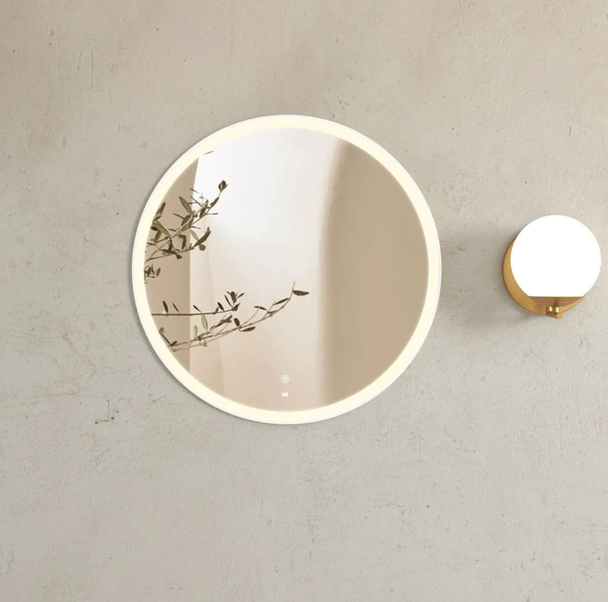 Otti LED-R800 LED Bondi 800mm Round Tuffi Mirror