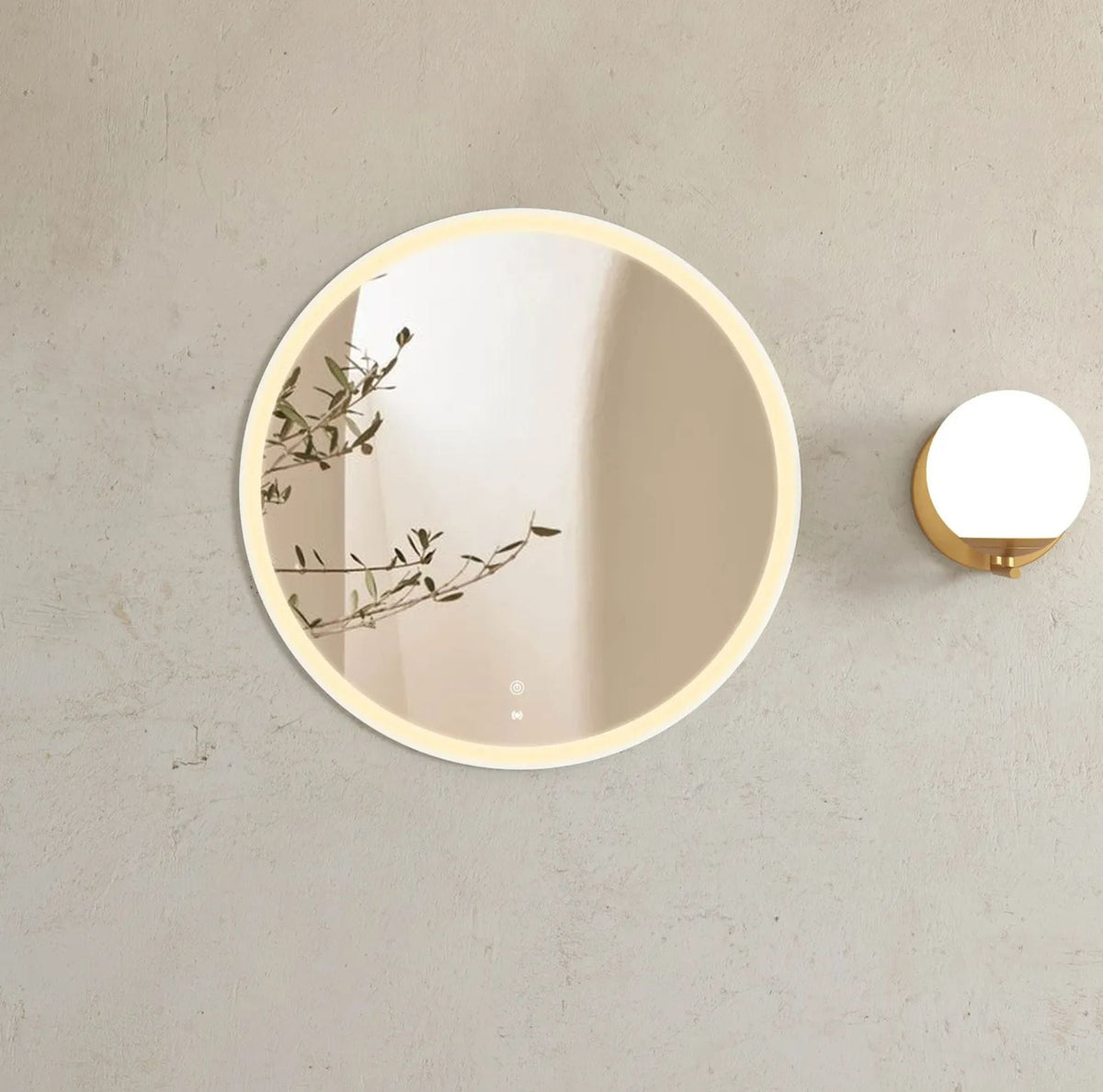 Otti LED-R800 LED Bondi 800mm Round Tuffi Mirror