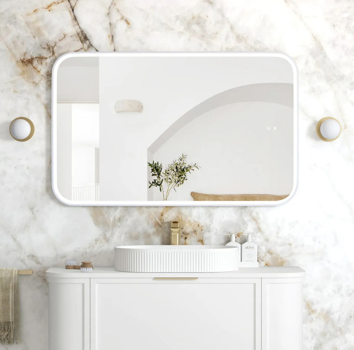 Otti LED-SQ1275 LED Newport 1200x750mm Tuffi Mirror