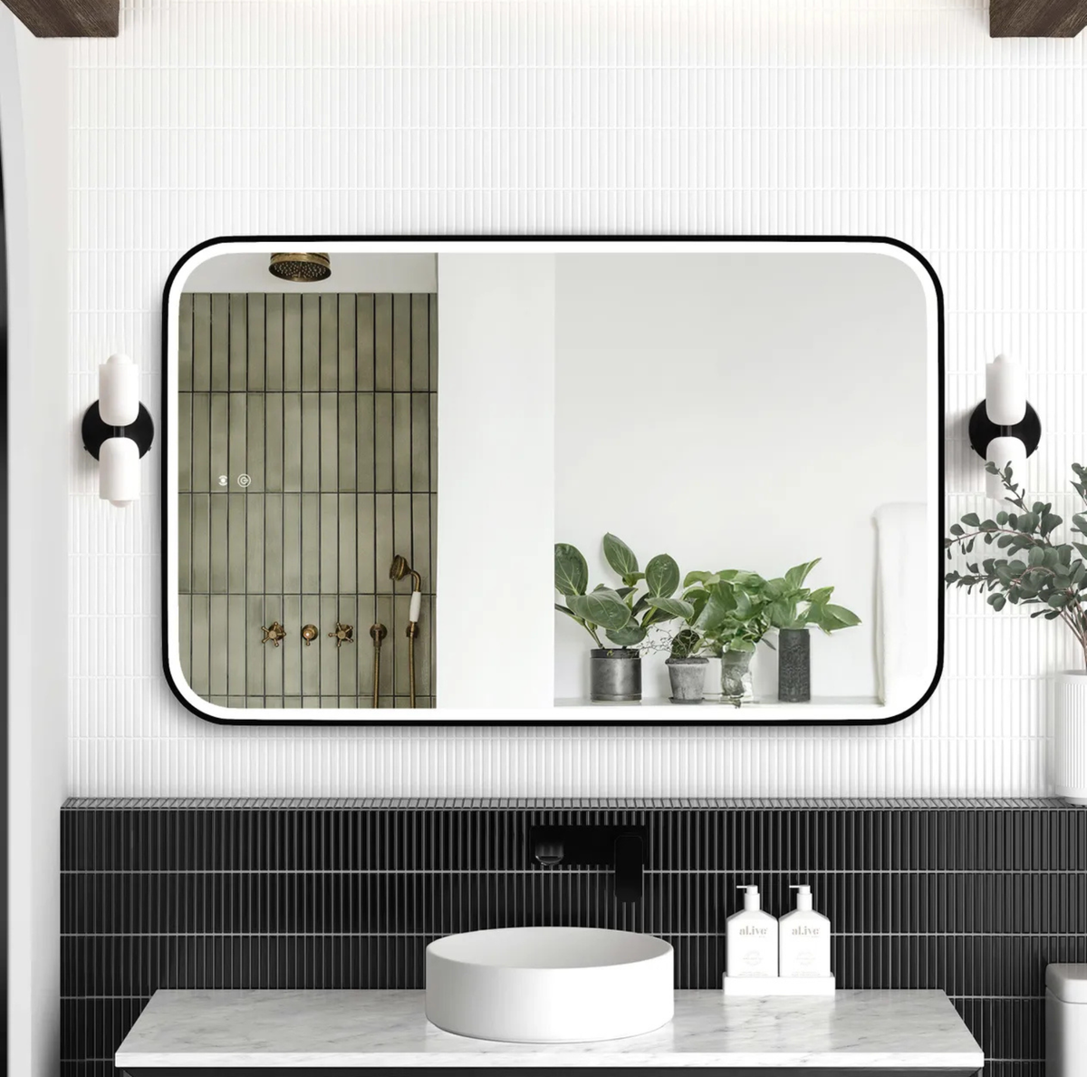 Otti LED-SQ1275 LED Newport 1200x750mm Tuffi Mirror