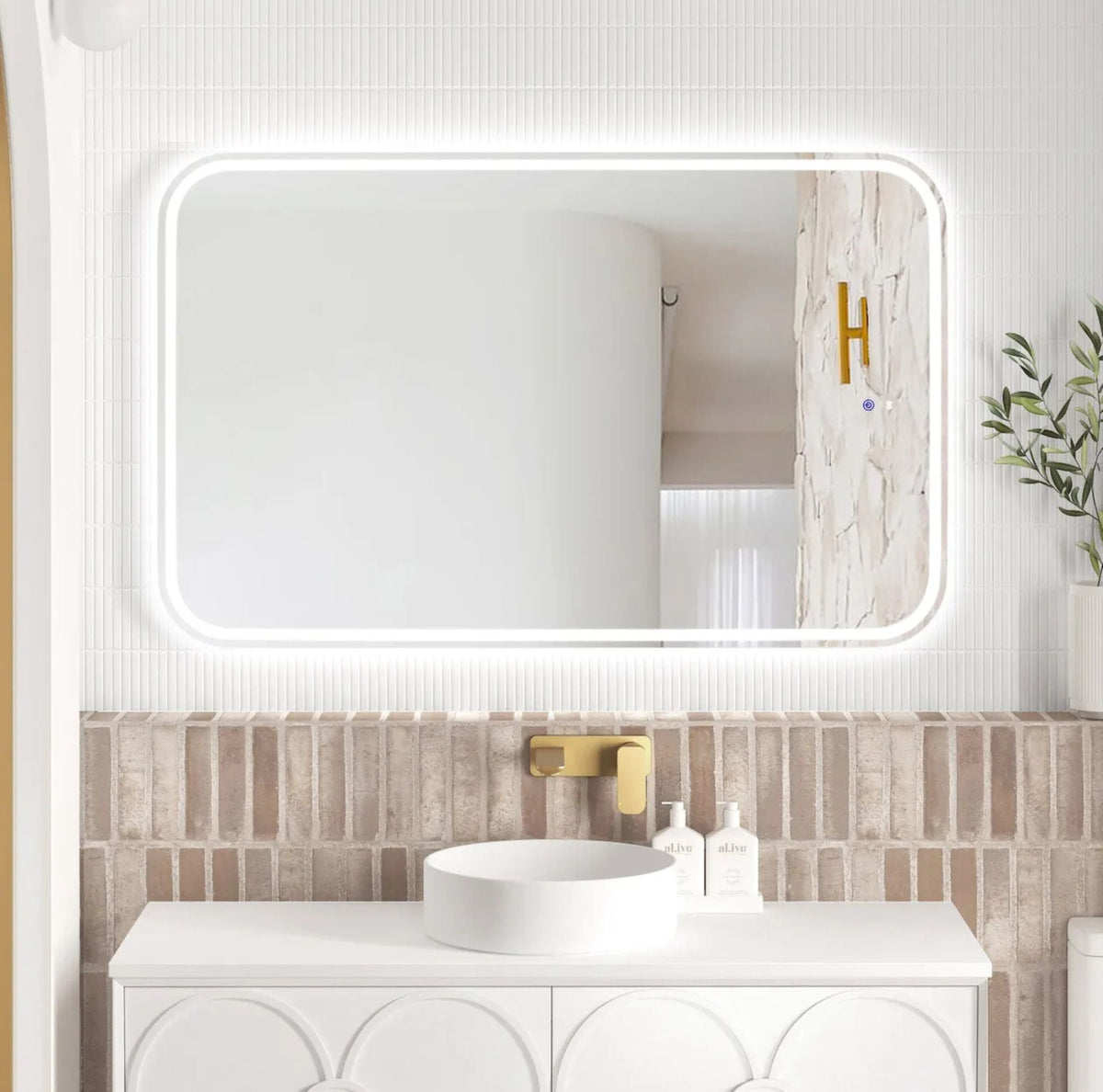 Otti LED-SQ1275 LED Newport 1200x750mm Tuffi Mirror