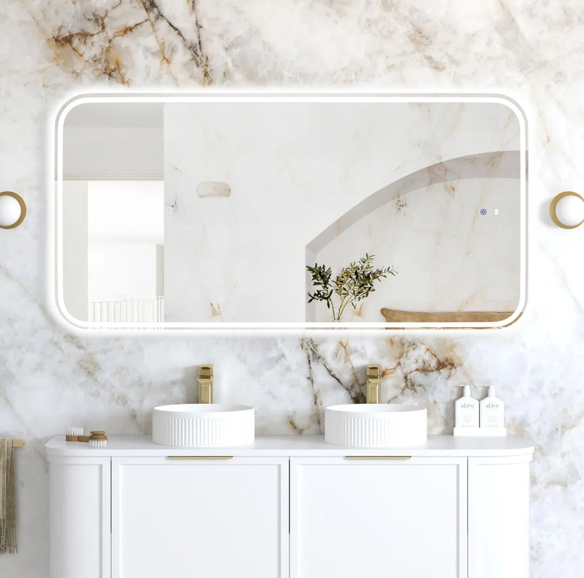 Otti LED-SQ1575 LED Newport 1500x750mm Tuffi Mirror