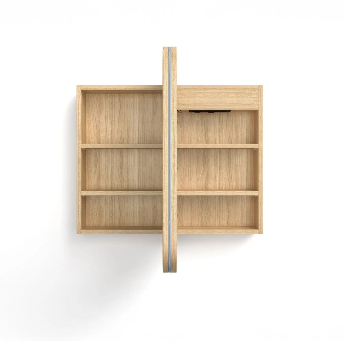 Otti LED-SSQ9075WL-VP LED Newport 900x750mm Woodland Oak Shaving Cabinet