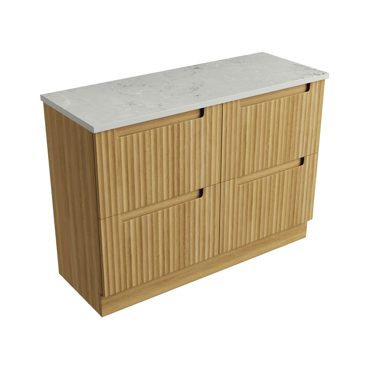Aulic 1500mm Lovina Floorstanding Vanity with Solid Surface Top Alpine Top Single Basin CA56-1500S-CT28 Vanity Units