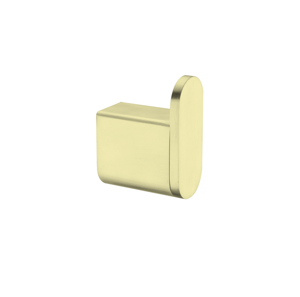 Nero Bianca Robe Hook Brushed Gold NR9082BG - Robe Hooks