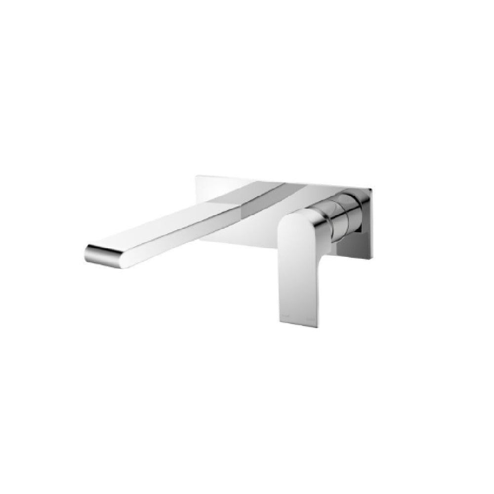 Nero Bianca Wall Basin/Bath Mixer 230mm Chrome NR321510BCH - Wall Mixers & Spouts