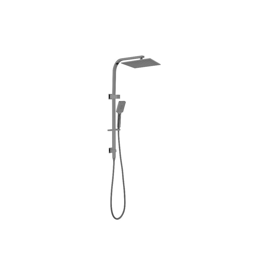 Nero Celia Shower Set Square Head Gun Metal NR301505CGM - Twin Showers