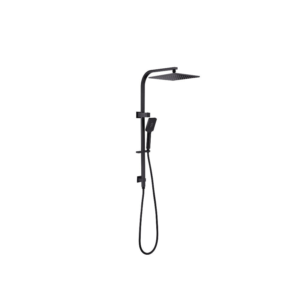 Nero Celia Shower Set Square Head Matte Black NR301505CMB - Twin Showers
