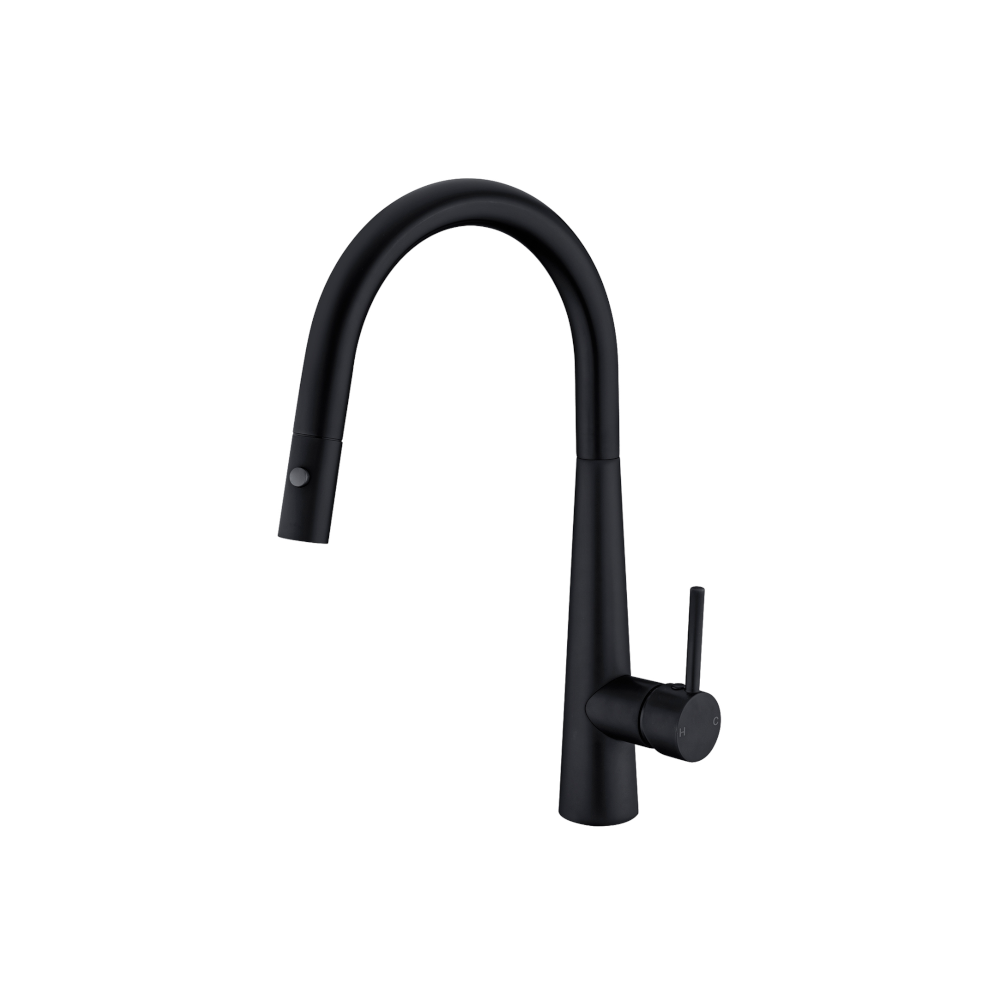 Nero Dolce Pull Out Sink Mixer With Vegie Spray Function Matte Black NR581009cMB - Kitchen Mixer Taps